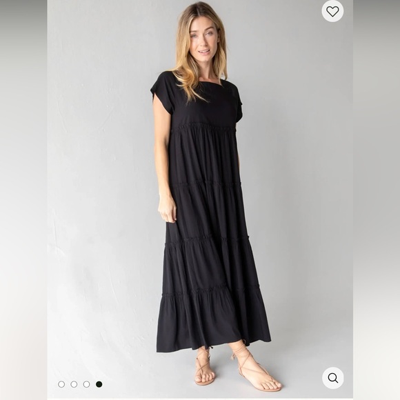 NATURAL LIFE Dresses & Skirts - New Natural Life Berkley Black Maxi Dress